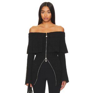 House of Harlow 1960 x REVOLVE Akari Off Shoulder Sweater in Black